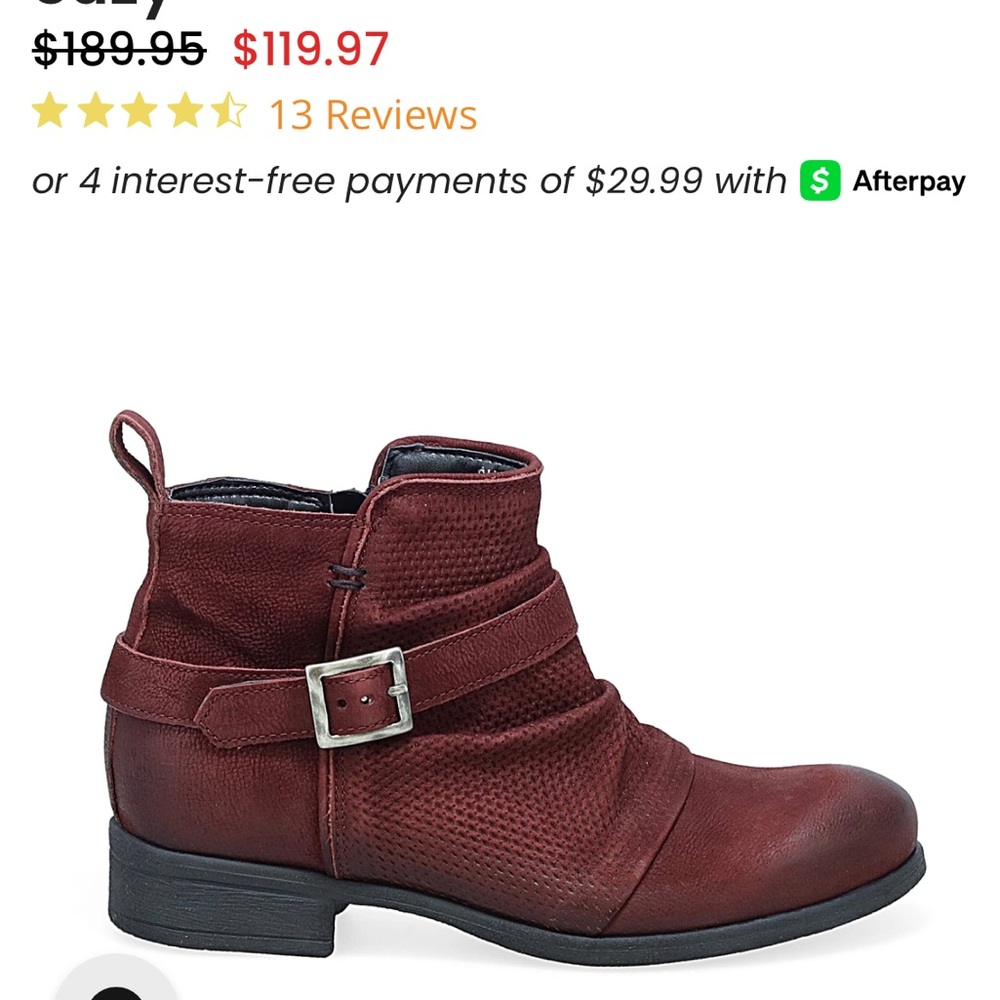 Miz Mooz Suzy Red Ankle Boots